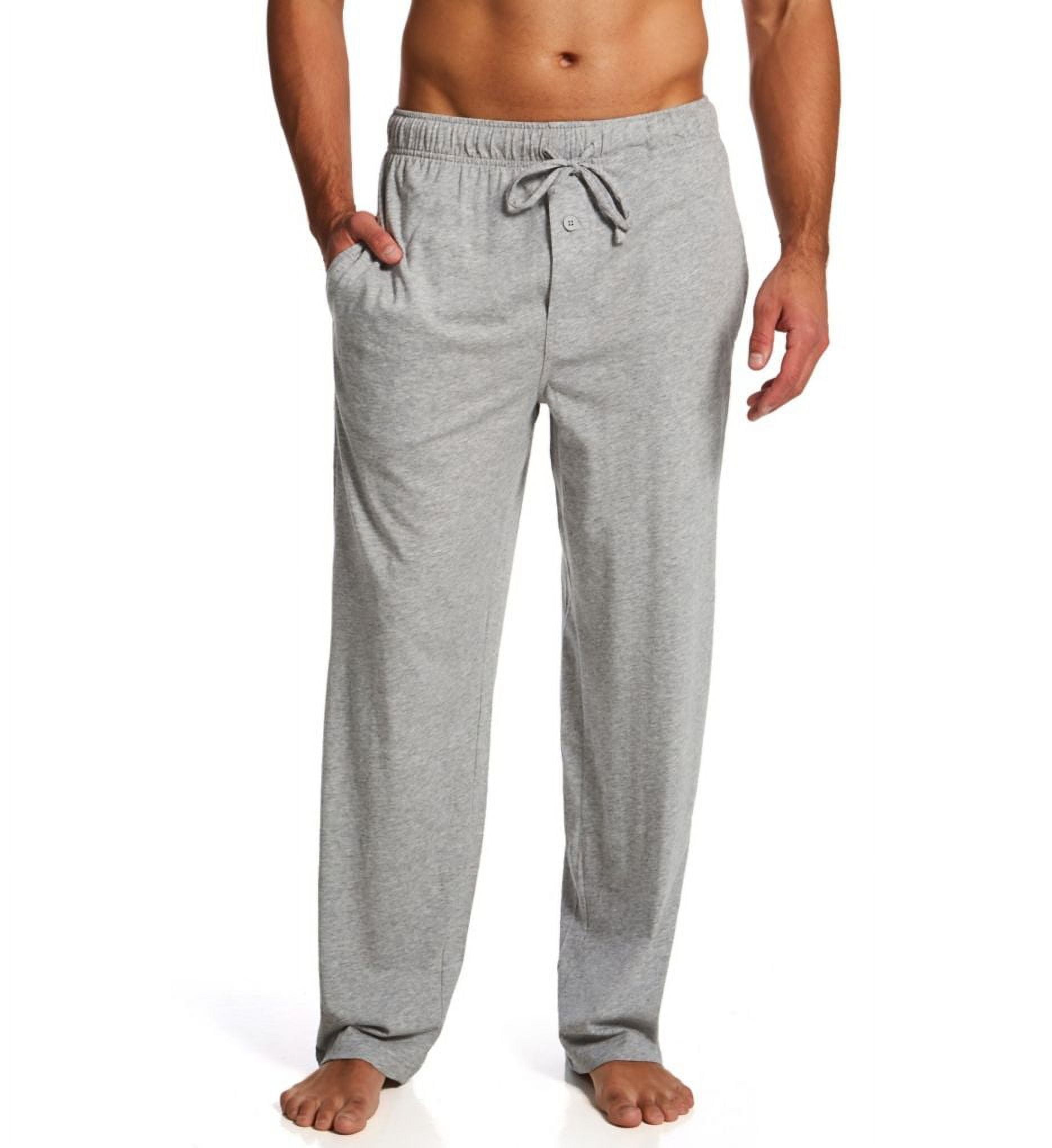 Men's Fruit Of The Loom 2508803 Jersey Knit Stretch Sleep Pant (Grey Heather LT)